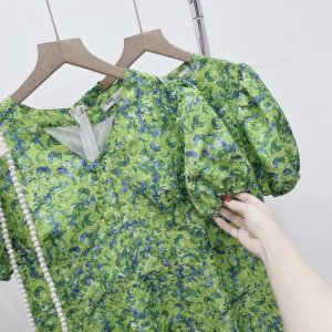 [ 𝐅𝐑𝐄𝐄 𝐒𝐇𝐈𝐏 ] VÁY HOA XANH HOT TREND THIẾT KẾ-9