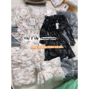 [Ảnh thật/Video] Váy hoa vintage Quảng Châu hàng chất lượng cao mặc được hai kiểu-6