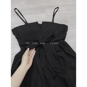 Váy 2 dây đen-4