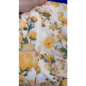 V113 - Váy hoa vàng cổ vuông dáng dài vintage - (MC) Modish and Chic-7