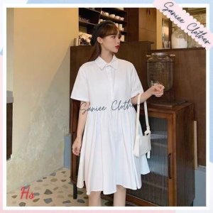 Set Váy Sơ Mi Kèm Gile Đai Tách Mềm Mịn Không Nhăn Unisex Mặc Được 2 Kiểu Saniee Clother-7