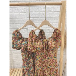 [Siêu Hot] Váy Hoa Xẻ Đùi 2 Màu Siêu Xinh Có Ảnh Thật Kèm Video-8