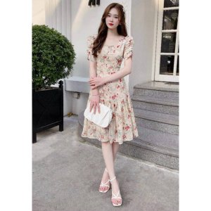Đầm nữ HT kiểu dáng hoa lá thiết kế tiểu thư dự tiệc sang quý phái thời trang SOPHIA-3