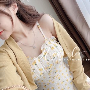 Set 2 Món Váy Hoa Đũi Mix Áo Khoác Thun Hit Hot-6