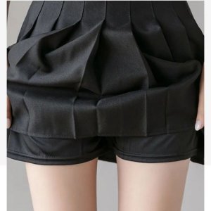 Chân Váy Chữ A Xếp Ly Lưng Cao Màu Trơn Thời Trang Xuân Thu 2022-8