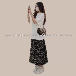 Alternative view of Chân váy BIGSIZE váy hoa nhí dáng dài phong cách vintage 591