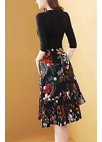 ĐẦM THUN ĐÍNH NÚT CHÂN VÁY HOA - HN1242 - Image 6