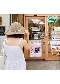 Alternative view of Váy Hai Dây Hoa Nhí Hình Cúc Họa Mi Vintage - Đầm Hai Dây Buộc Nơ Tiểu Thư (FREESIZE cho nữ dưới 60kg)