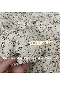 VÁY HOA NHÍ DÀI TAY CÓ DÂY THẮT EO HOẠ TIẾT HOA CỎ