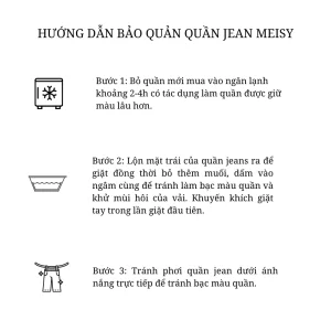Chân váy jean bò dài dáng xòe có thắt eo lưng màu chàm đậm Meisy-8