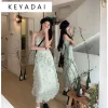 KEYADAI Váy hoa nhí Chic váy nữ Đầm Body Cho thời váy INS Fashion Thời trang Trendy WLQ2410MHJ 4Z240123-1